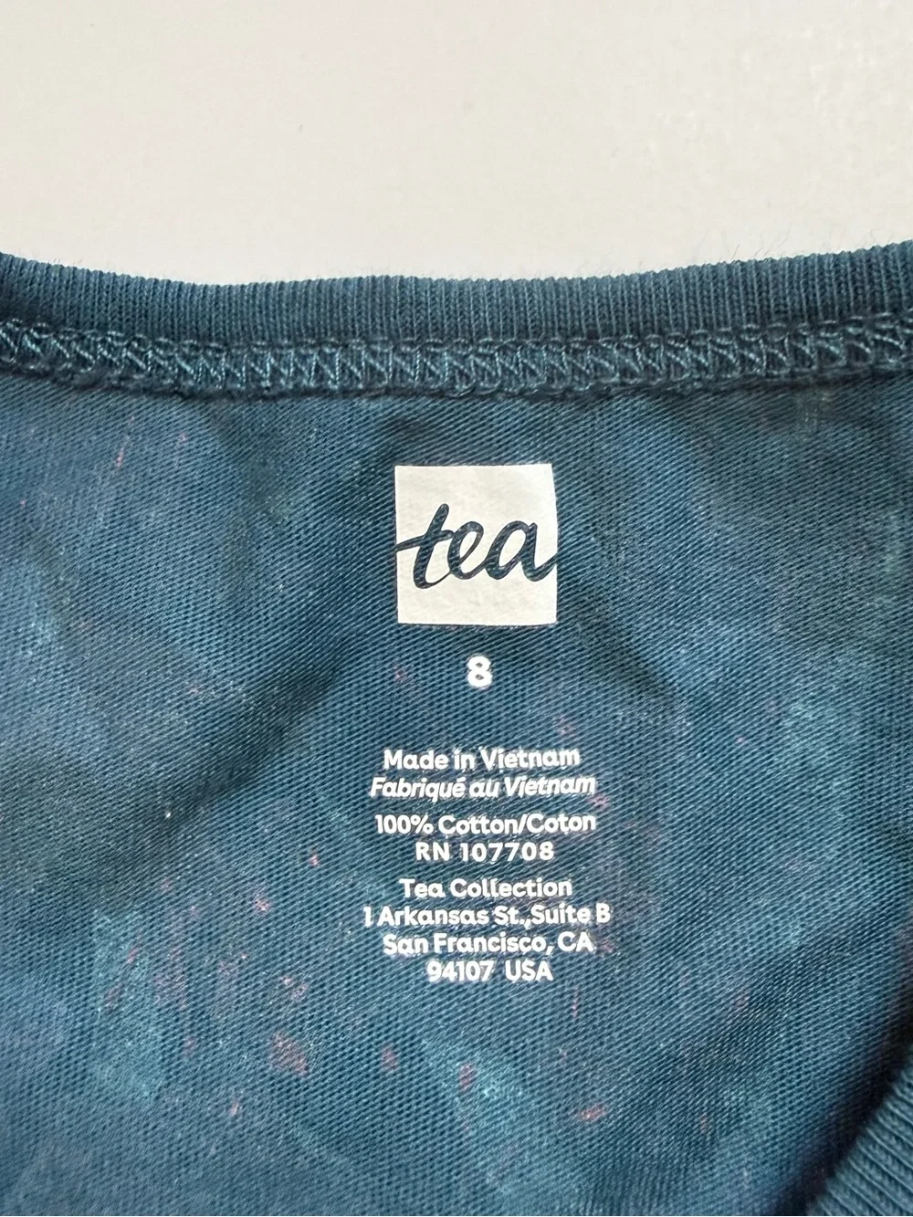 Tea Collection Blouson Sleeve Dress size 8 years NWT
